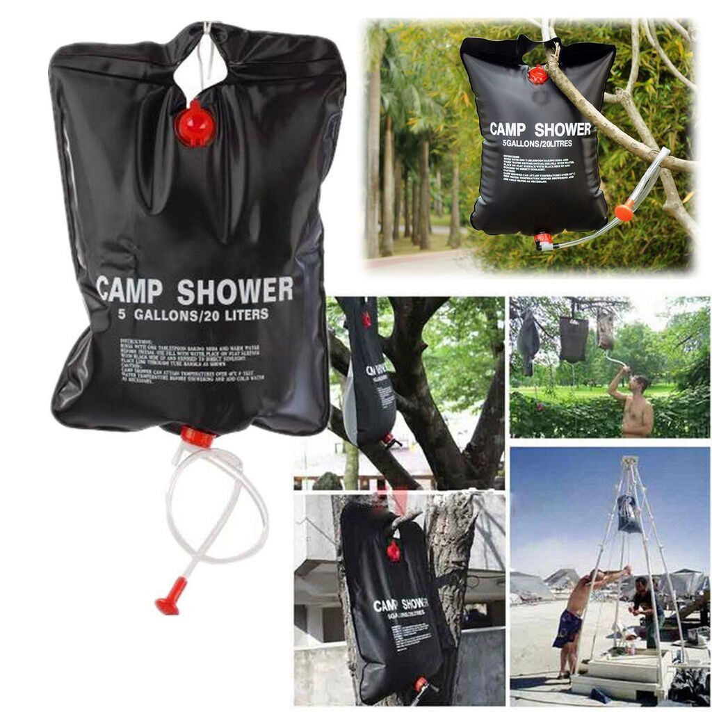 20L Solar Heated Portable Camping Shower Bag - Awesome Imports - 1