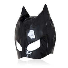 Load image into Gallery viewer, Cat Faux Leather Mask