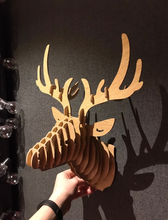 Load image into Gallery viewer, MiHuis 3D Wooden Deer Head