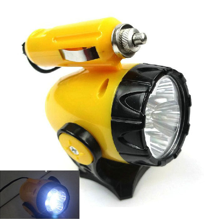 Motolab 12V LED Emergency Work Light Torch with Cigarette Lighter Charger