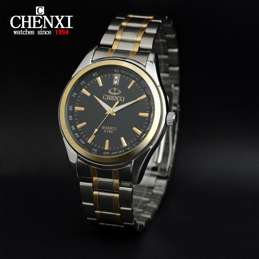 Chenxi 018C Quartz Men's Gold & Silver Watch - Awesome Imports