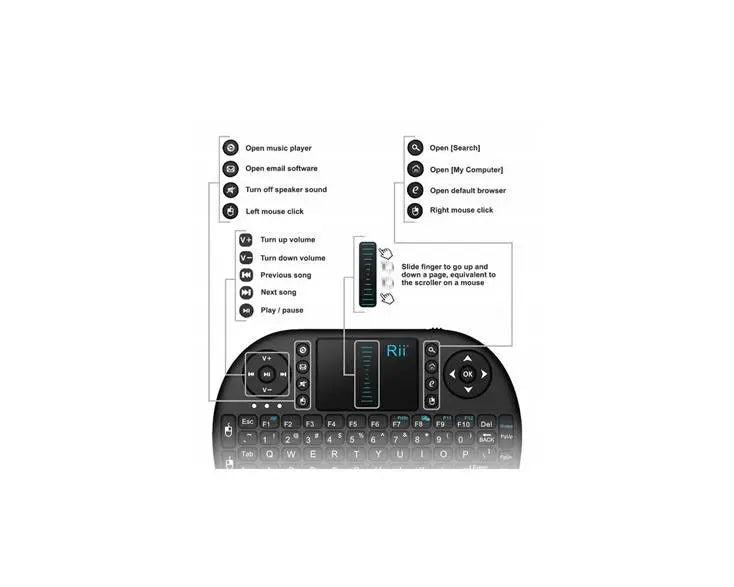 ii8 Wireless Keyboard Techme