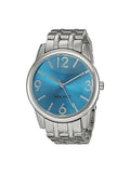 Nine West Women's NW/1765TQSB Silver-Tone Bracelet Watch