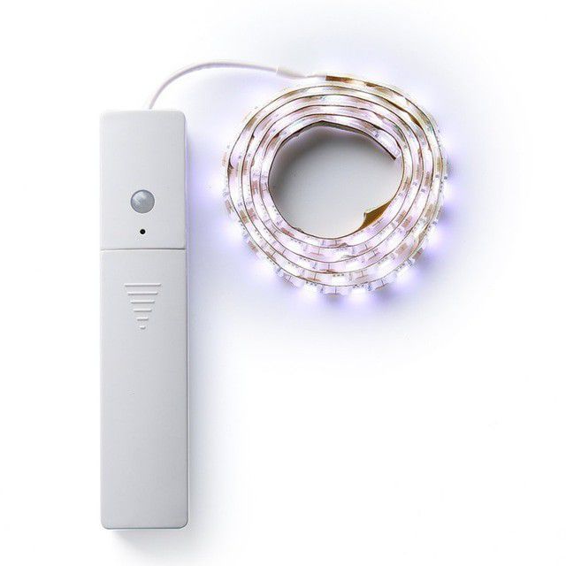 Mihuis LED Cool White Battery Powered Strip Lights with Motion Detection