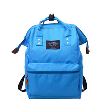 Load image into Gallery viewer, Unisex Solid Backpack School Travel Bag Double Shoulder Bag Zipper Bag