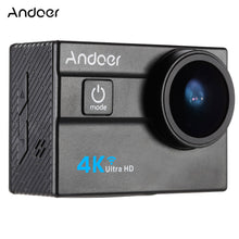 Load image into Gallery viewer, Andoer Ultra HD Action Sports Camera 2.0&quot; LCD 16MP 4K 25FPS 1080P 60FPS 4X Zoom WiFi 25mm 173 Degree Wide-Lens Waterproof 30M Car DVR DV Cam Diving Bicycle Outdoor Activity