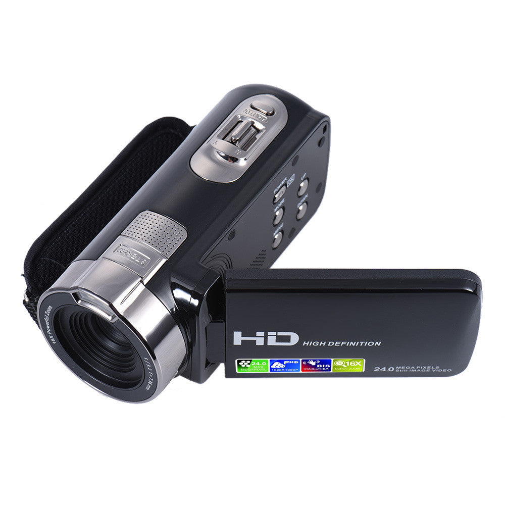 HDV-302P 3.0 Inch LCD Screen Full HD 1080P 15FPS 24MP 16X Digital Zoom Anti-shake Digital Video DV Camera Camcorder