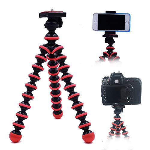 Universal Flexible Spider Tripod for Smartphone - Black & Red