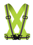 Motolab High Visibilty Motorcycle / 4X4 Reflective Vest - Lumo Green