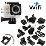 Full HD Sports Action WIFI Cam -  Black