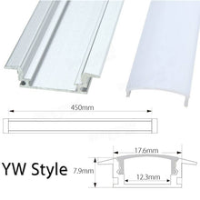 Load image into Gallery viewer, YW Style Aluminum Strip Holder For LED Rigid Strip Light